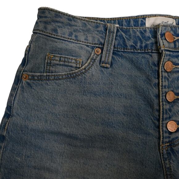 Universal Thread Womens 2/26R Vintage Midi Jean Shorts - Picture 3 of 10